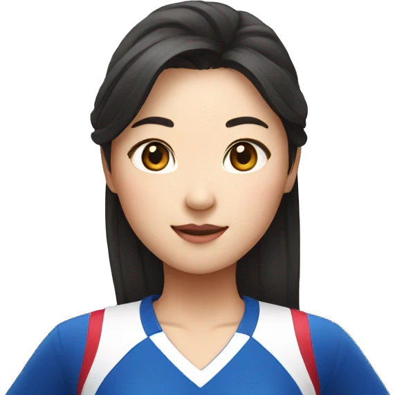 korean cheerleader standing emoji
