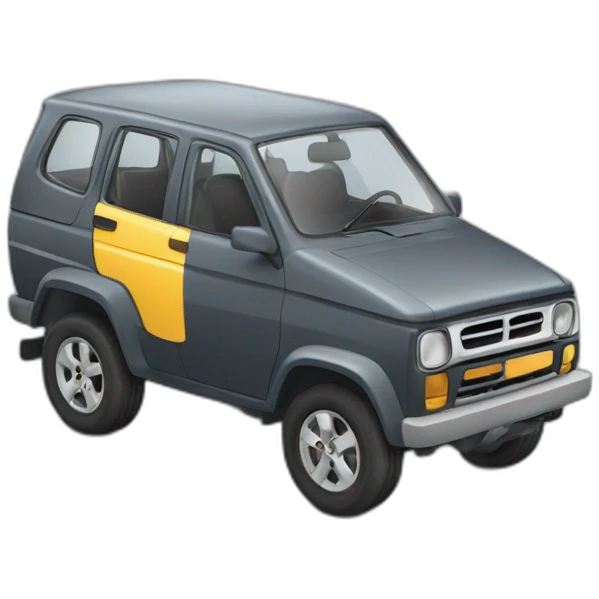 Car Stricker realistic emoji