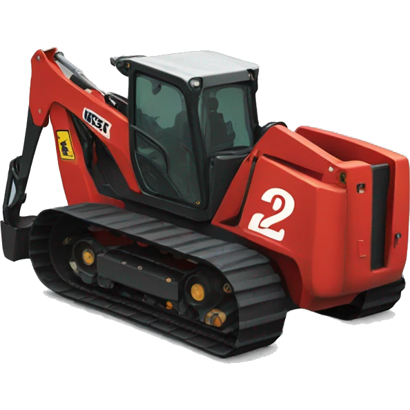 Red stand on skidsteer  emoji