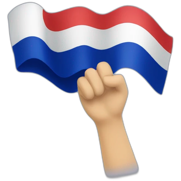 waving France flag emoji
