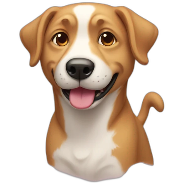 Chien happy emoji