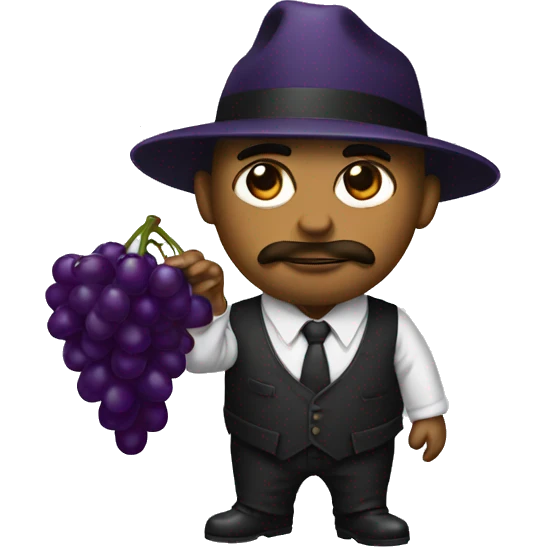 gangster grapes emoji