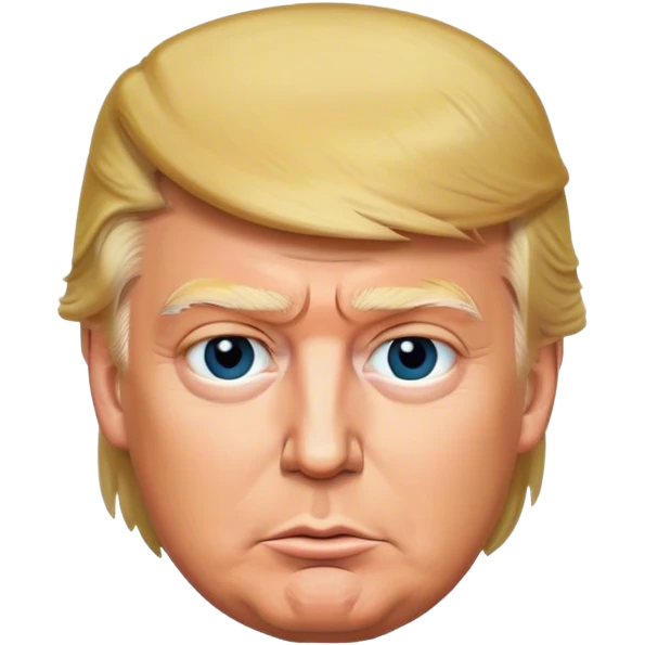 The photorealistic Trump emoji