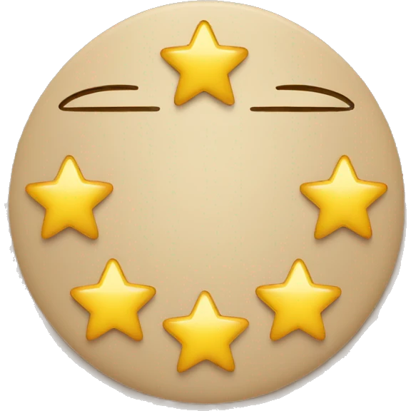 5 Stars In Circle emoji