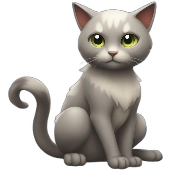 Sitting-poison-Pokémon-cat emoji