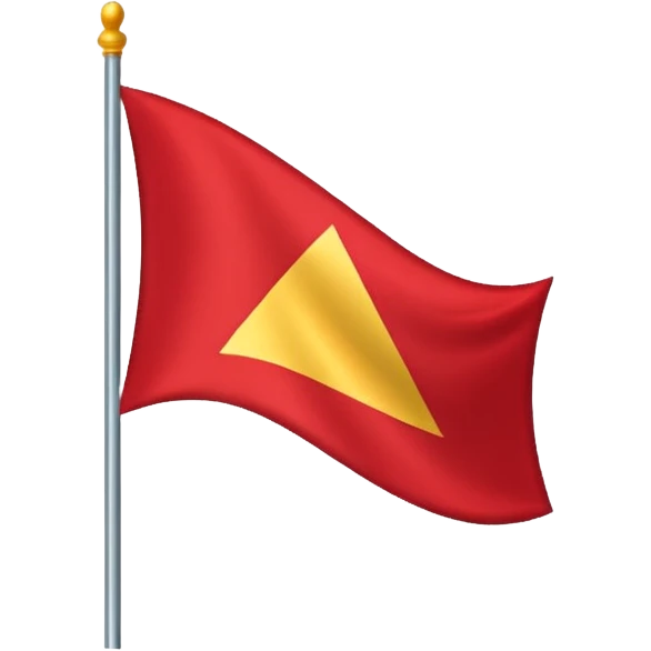 Triangular flag emoji