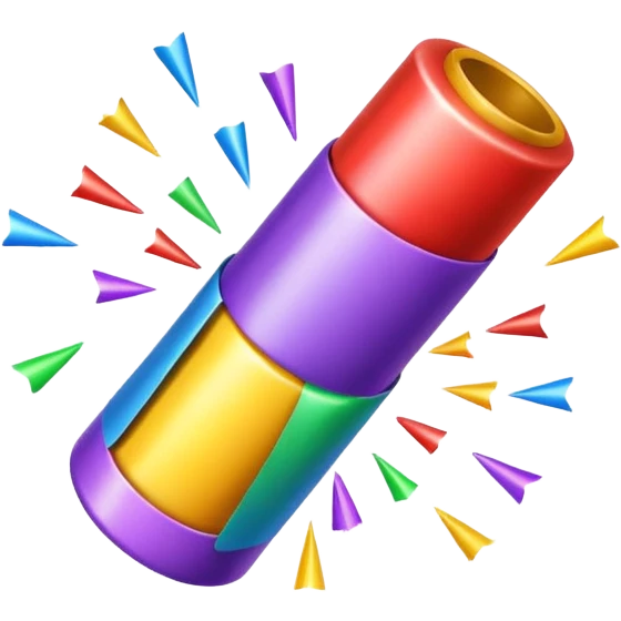 A party popper emoji emoji