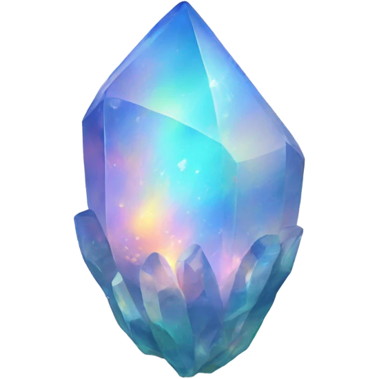 opal crystal fire shape emoji