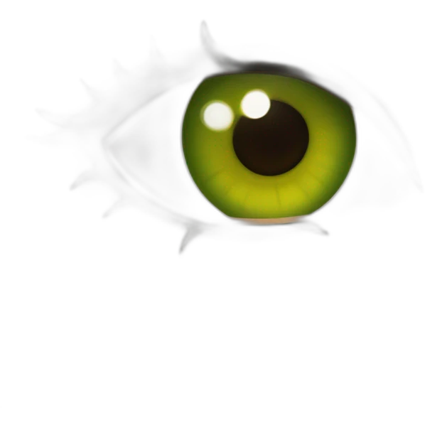 redhead eyes green emoji