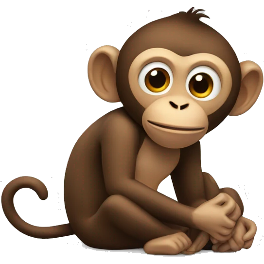Monkey with banna emoji