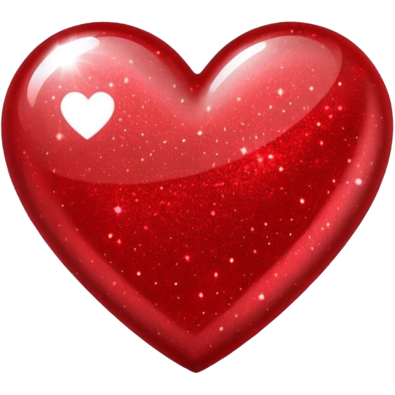 Glitter heart. No bg  emoji