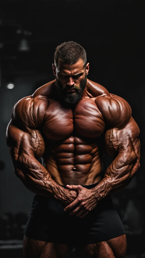 bodybuilder che dorme bene e questo gli porta tanto benessere e salute emoji