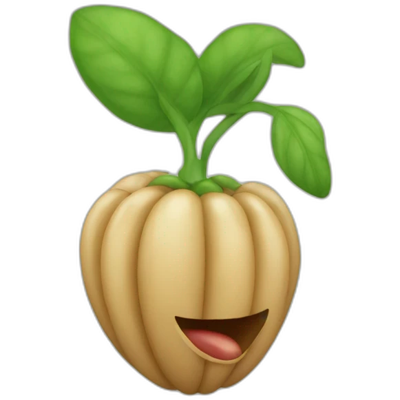 Un haricots qui applis emoji