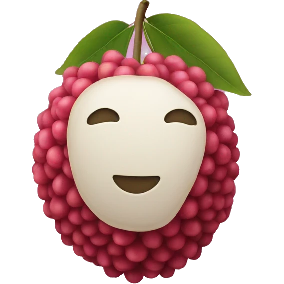 Lychee emoji