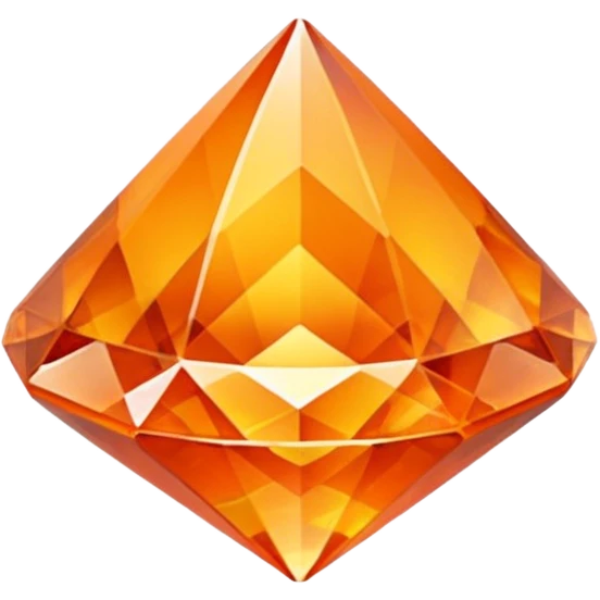 crystal orange gem emoji
