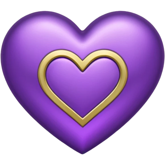 Purple Heart top right side ahh infinite symbol emoji