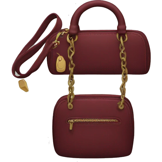 Dark red purse emoji