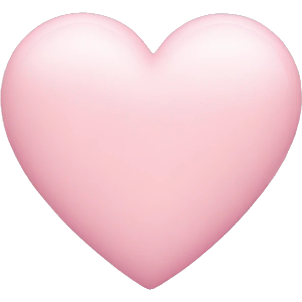 Pastel pink heart emoji