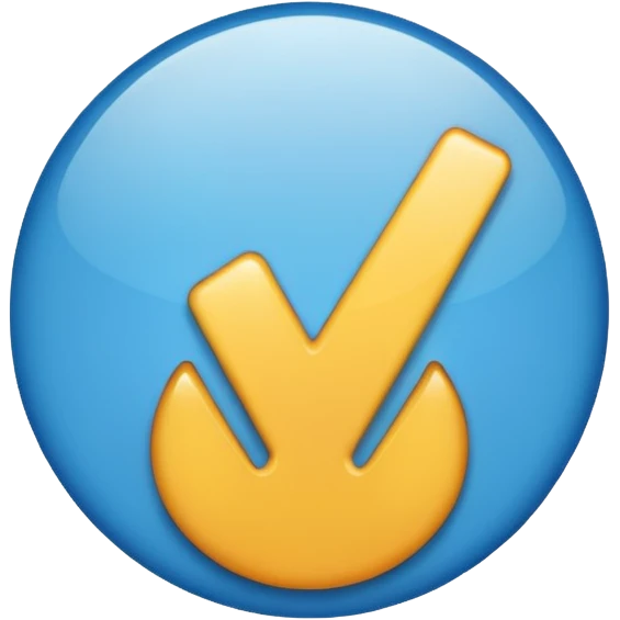 Синия галочка для макс emoji