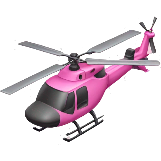 Pink helicopter  emoji