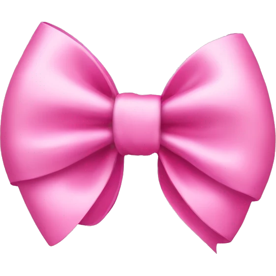 Pink bow emoji