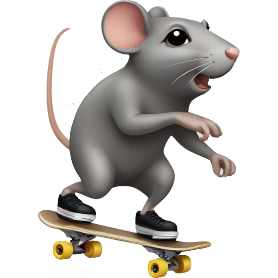 rat skating emoji