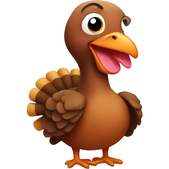 Adorable turkey  emoji