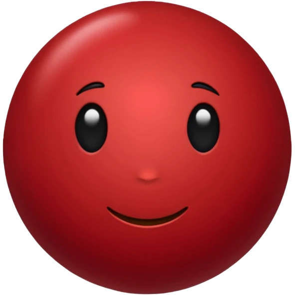Cery dark Red point without face emoji