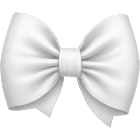 White bow emoji