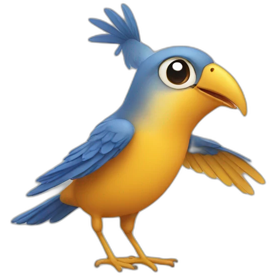 bird high five emoji