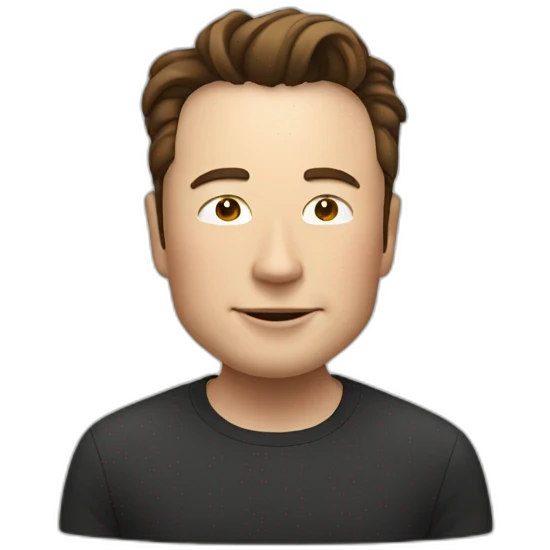 Elon Musk in lion emoji