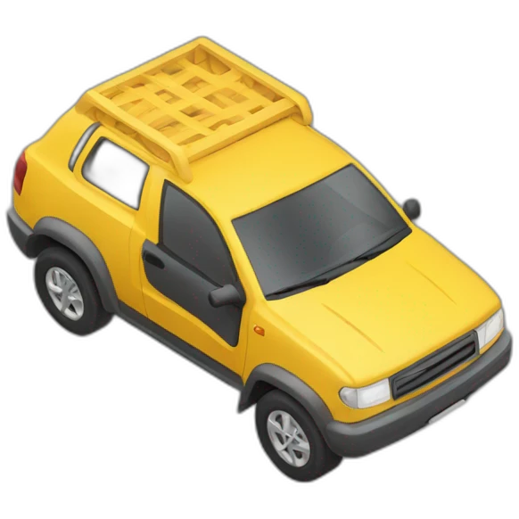 Voiture sur dépanneuse emoji