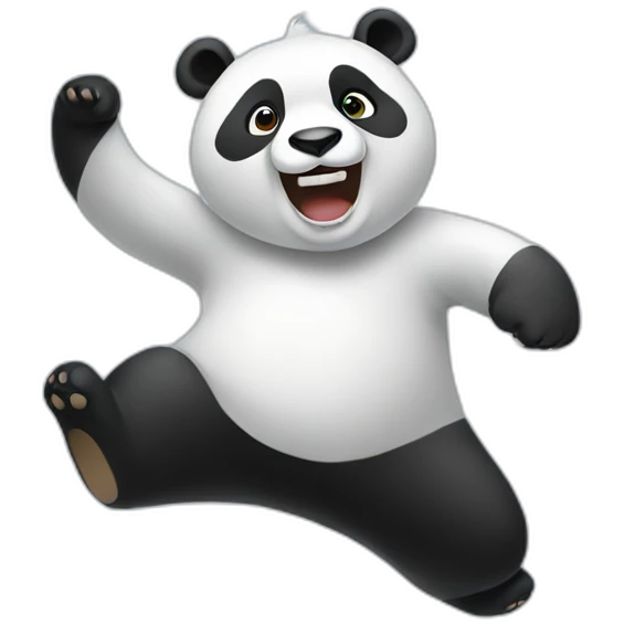 Panda twirling emoji