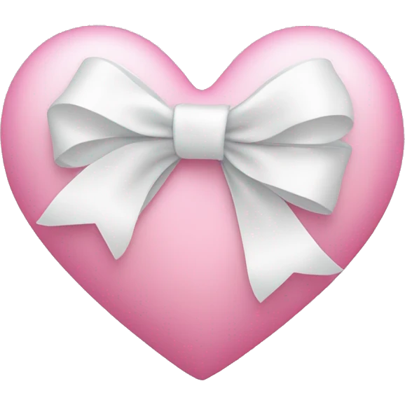 pink heart with white bow emoji