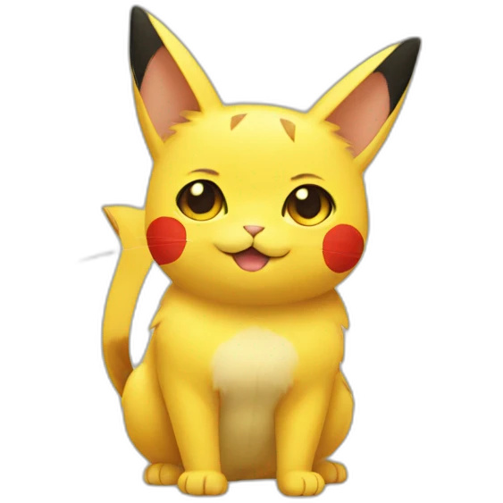 Cat pikachu emoji