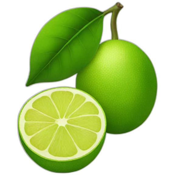 Green lemon emoji