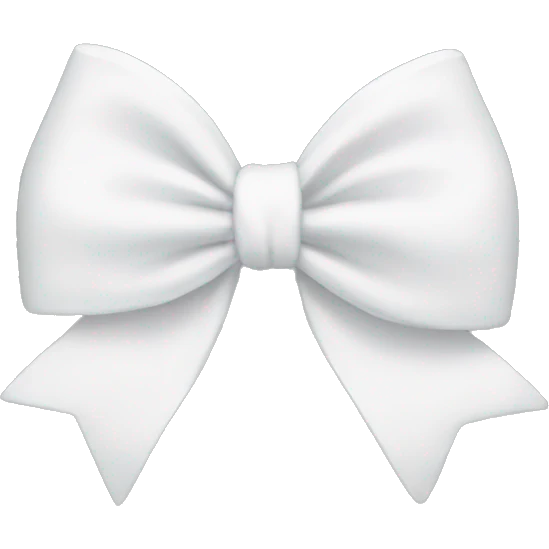 white bow emoji