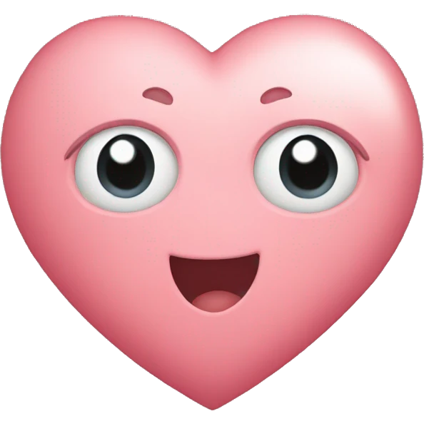 A cute heart  emoji