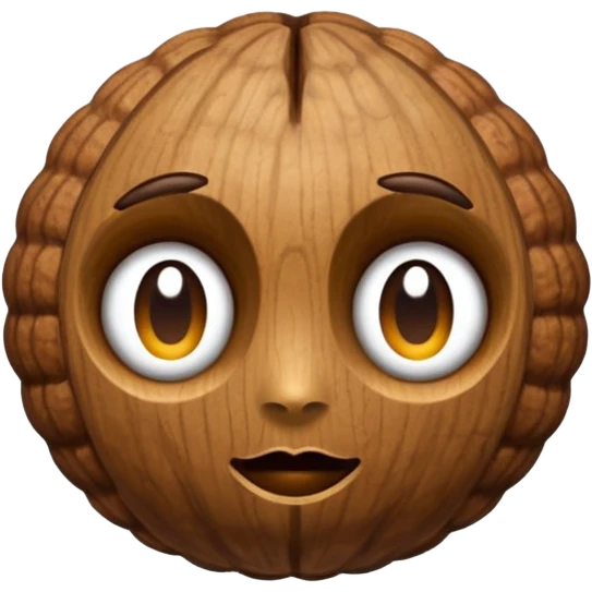 Walnut emoji. Just a walnut. emoji