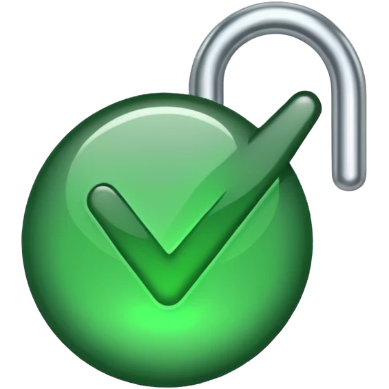 A tick sign with the background as blue emoji