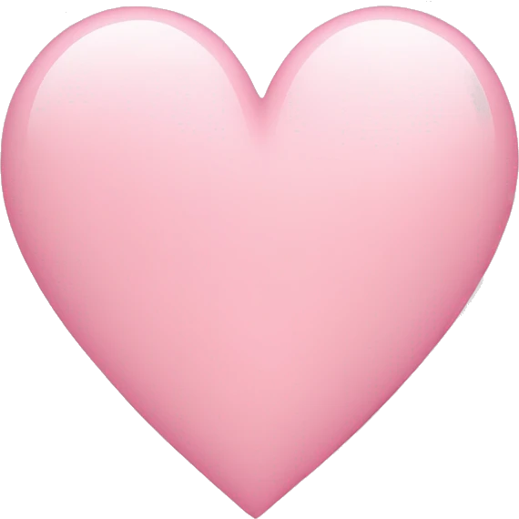Light pink heart emoji