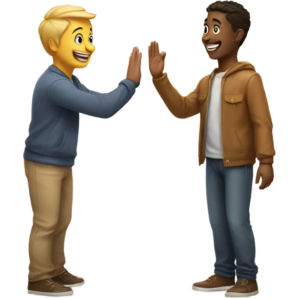 High five friend emoji