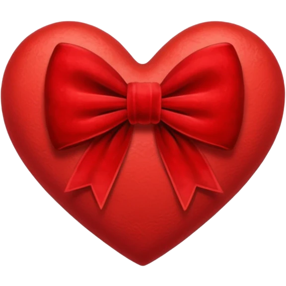heart with a velvet bow emoji