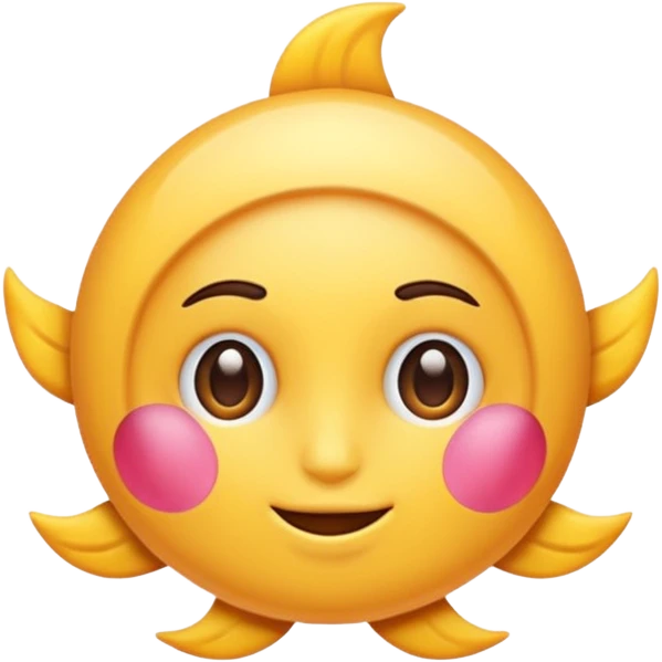Sol rosa emoji