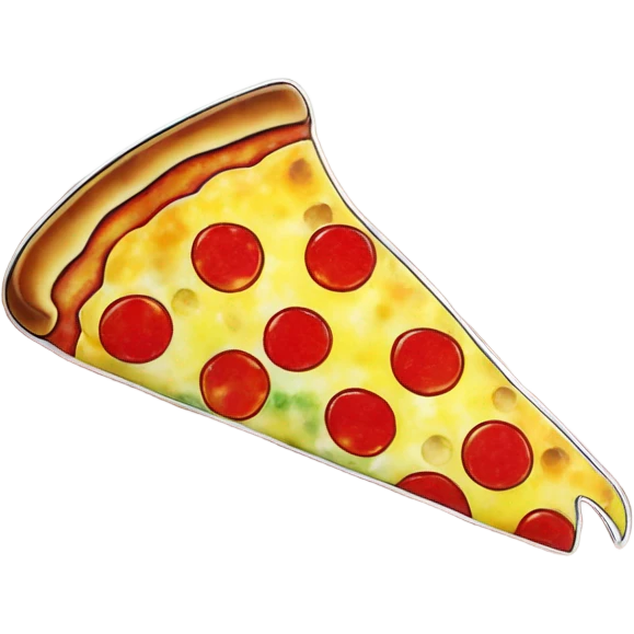 Pizza earring fish emoji