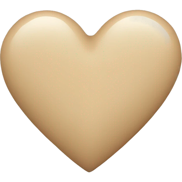 Beige heart  emoji