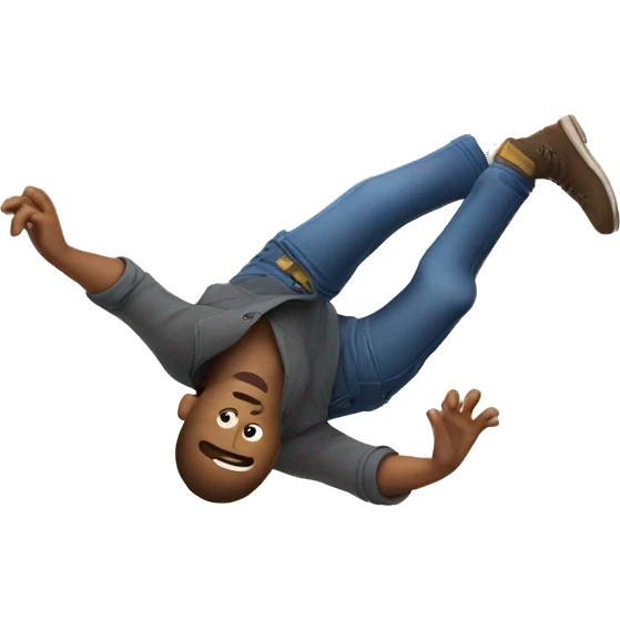 guy falling down emoji