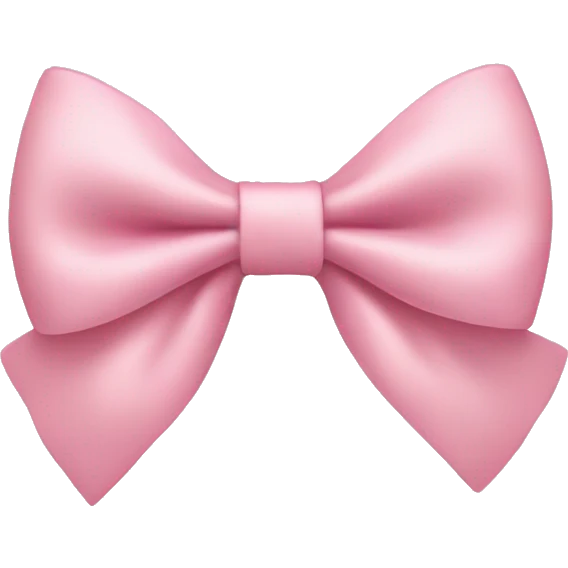 Light pink bow emoji