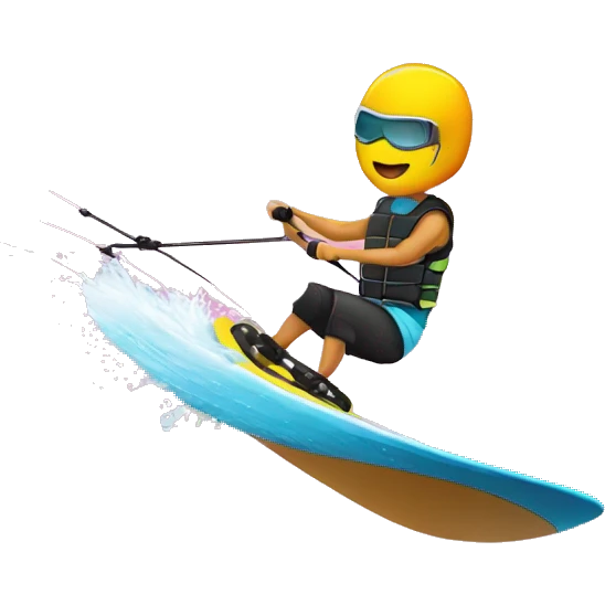 wakeboarding emoji