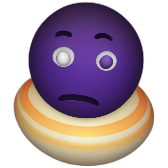 Depressed Saturn emoji